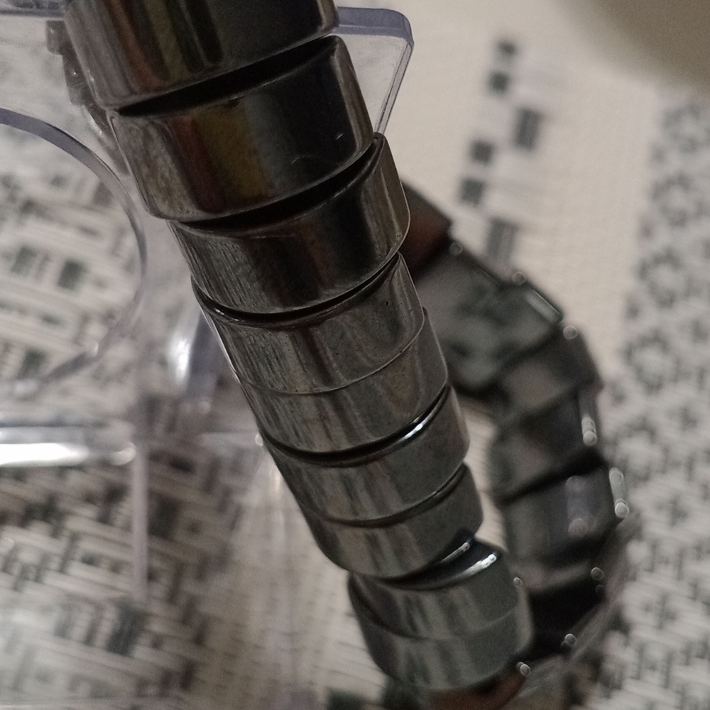 Hematite Bracelet 7 inches Long